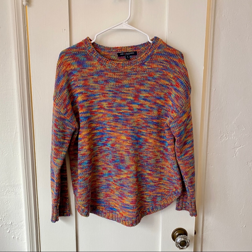 One Heart Clothing Multi-Color Sweater
